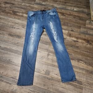 Toxic Jeans size 16 distressed stretchy 2356